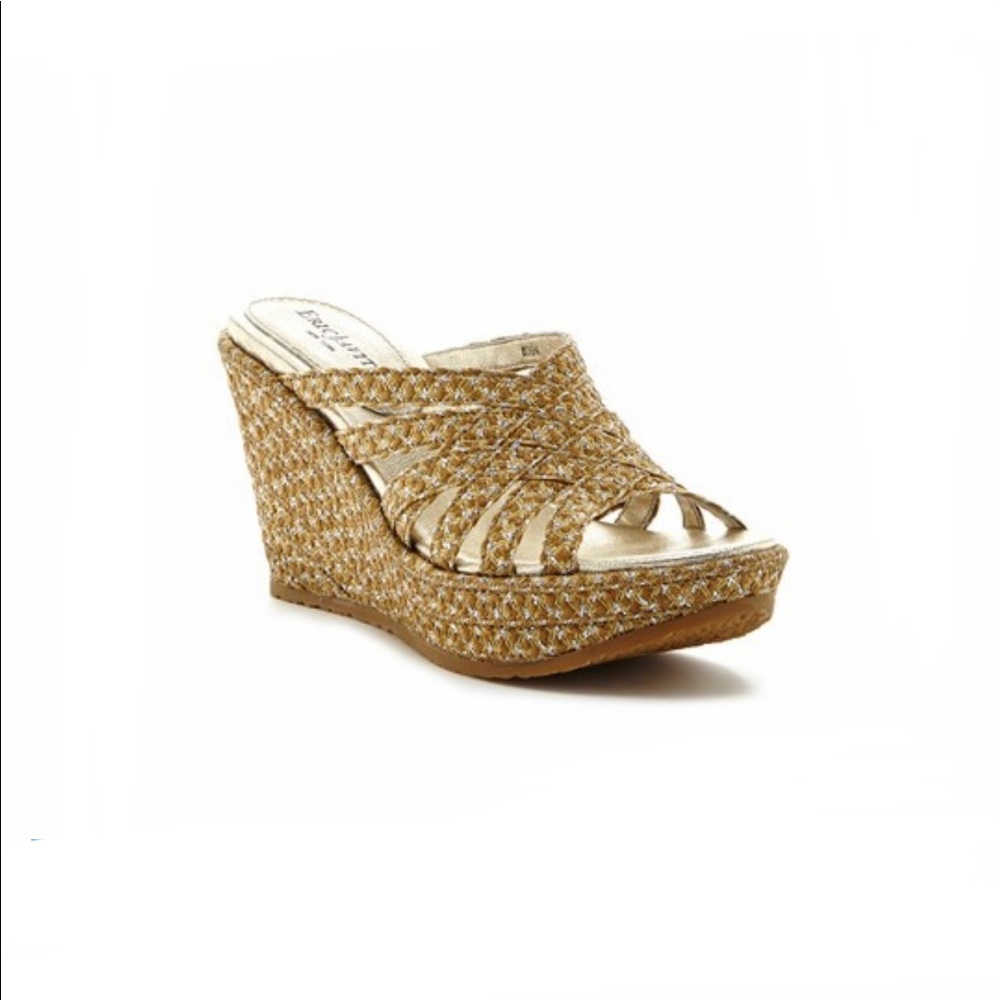 Eric Javits Edy Wedge Sandal Sz 8.5 NWT